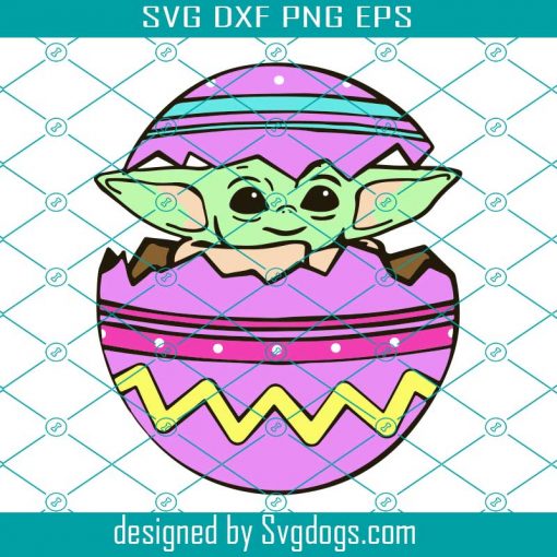 Baby Yoda Easter Egg Svg, Easter Day Svg, Easter Day Baby Yoda Svg