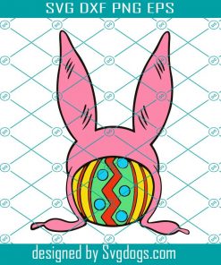 Easter Bunny Ears And Egg Svg, Easter Day Svg, Bunny Svg, Easter Eggs Svg