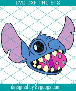 Easter Stitch Svg, Easter Day Svg, Lilo and Stitch Svg, Easter Eggs Svg