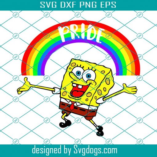 Spongebob Pride Svg, Gay Pride Svg, Lgbt+ Pride Svg, Spongebob Svg, Sponge Bob Svg, Gay Month Svg, Pride Month Svg, Gay Spongebob Svg