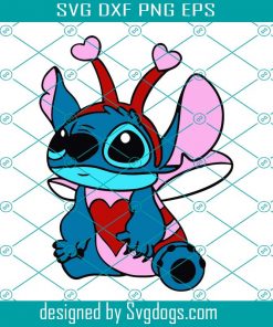 Stitch Love Bug Svg, Disney Svg, Stitch Love Bug Svg, Valentines Svg