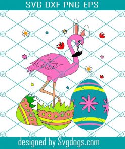 Flamingo Easter Day Svg, Easter Day Svg, Easter Day Flamingo Svg