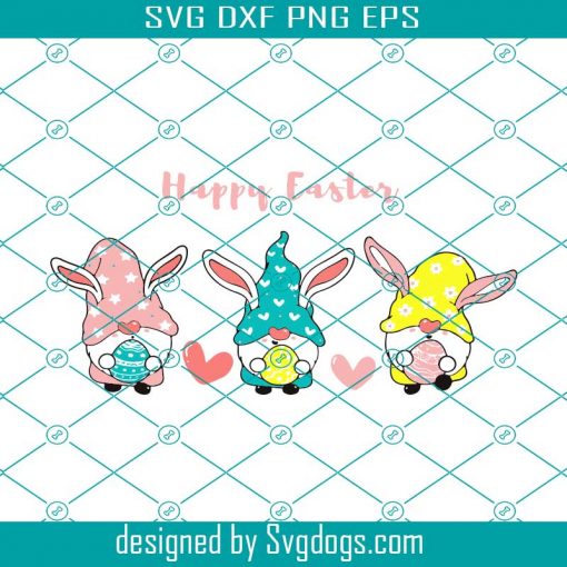 Happy Easter Gnomes Svg, Easter Day Svg, Easter Svg, Gnomes Svg