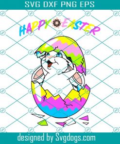 Happy Easter Rabbit Svg, Easter Day Svg, Cute Bunny Svg, Happy Easter Svg