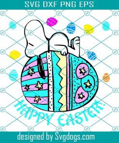 Happy Easter Sleepy Snoopy Svg, Easter Day Svg, Easter Svg, Snoopy Svg