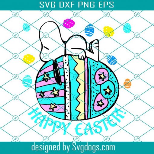 Happy Easter Sleepy Snoopy Svg, Easter Day Svg, Easter Svg, Snoopy Svg