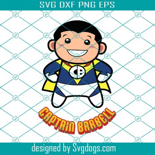 Captain Barbell Svg, Captain Svg, Funny Disney Svg