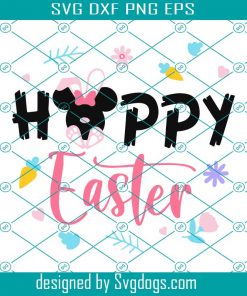 Minnie Happy Easter Svg, Easter Day Svg, Easter Svg, Minnie Svg