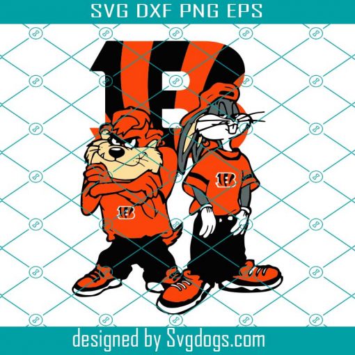 Looney Tunes Hip Hop Cincinnati Bengals Svg, Sport Svg, Cincinnati Svg