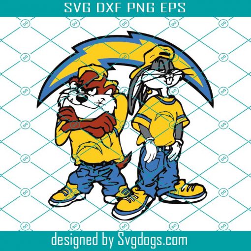 Looney Tunes Hip Hop Los Angeles Charger Svg, Sport Svg, Los Angeles Svg