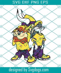 Looney Tunes Hip Hop Minnesota Vikings Svg, Sport Svg, Minnesota Svg