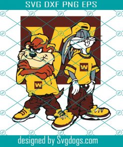 Looney Tunes Hip Hop Washington Football Svg, Sport Svg, Washington Svg