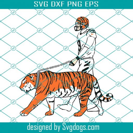 Tiger Walk Joe Burrow Svg, Sports Svg, Tiger Svg, Joe Burrow Svg