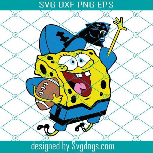 Carolina Panthers Football Spongebob Svg, Sport Svg, Carolina Panthers Svg, Panthers Football Team, Panthers Svg, Carolina Svg, Super Bowl Svg, Football Svg, Football Teams Svg, NFL Svg