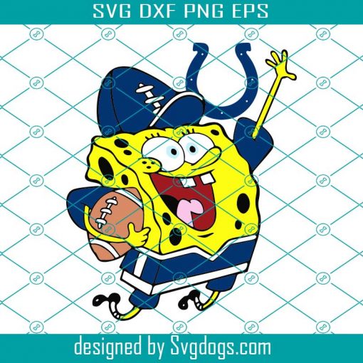 Indianapolis Colts Football Spongebob Svg, Sport Svg, Indianapolis Colts Svg, Colts NFL Svg, Colts Football Team Svg, Indianapolis Svg, Super Bowl Svg, Football Svg, Football Teams Svg, NFL Svg