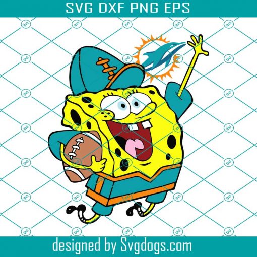 Miami Dolphin Football Spongebob Svg, Sport Svg, Miami Dolphins Svg, Dolphins Football Team Svg, Dolphins Svg, Miami Dolphins Svg, Super Bowl Svg, Miami Football Svg, Football Svg