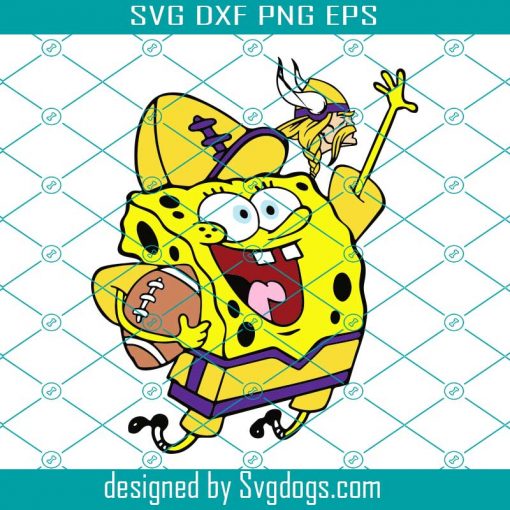 Minnesota Vikings Football Spongebob Svg, Sport Svg, Minnesota Vikings Svg, Vikings Football Team, Vikings Svg, Minnesota Svg, Super Bowl Svg, Football Svg, Football Teams Svg, NFL Svg