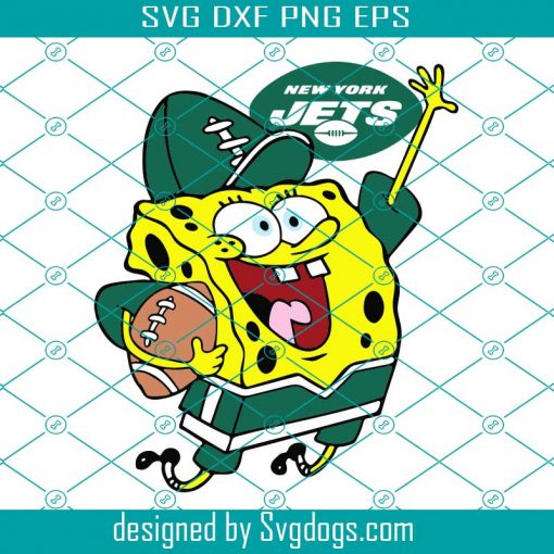 New York Jets Football Spongebob Svg, Sport Svg, Jets Svg, Jets NFL Svg, New York Jets Svg, NY Jets svg, Super Bowl Svg, Jets Fan Svg, NY Jets Fan Svg,  NFL Teams Svg, Football Svg, Football Teams Svg