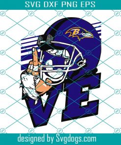 Love Baltimore Ravens NFL Svg, Sport Svg, Love Svg, Baltimore Ravens Svg