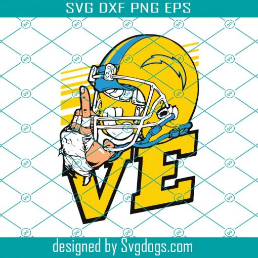 Love Los Angeles Chargers NFL Svg, Sport Svg, Love Svg, Los Angeles Svg