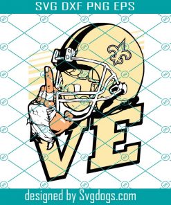 Love New Orleans Saints NFL Svg, Sport Svg, Love Svg, New Orleans Svg