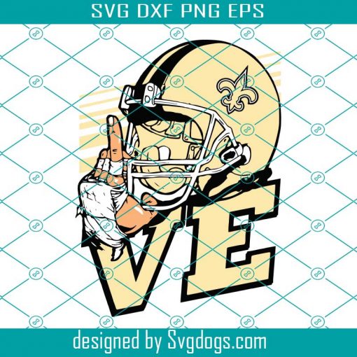 Love New Orleans Saints NFL Svg, Sport Svg, Love Svg, New Orleans Svg