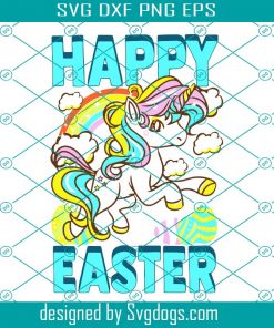 Happy Easter Unicorn Egg Hunt Svg, Easter Day Svg, Easter Gift Svg, Easter Svg