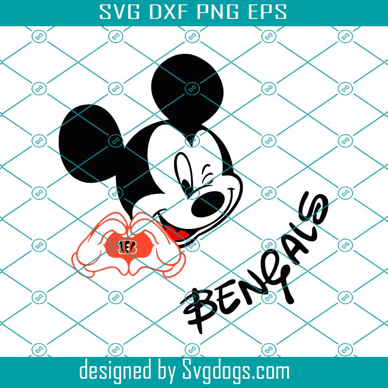 Cincinnati Bengals, Mickey, Haters gonna hate svg eps dxf png file –  lasoniansvg