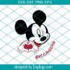 Mickey Loves Browns Svg, Sport Svg, Cleveland Browns Svg, Disney Svg