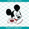 Mickey Loves Buccaneers Svg , Sport Svg, Mickey Svg, Disney Svg