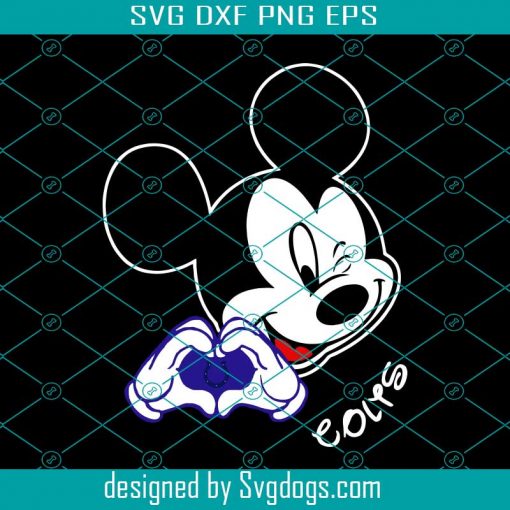 Mickey Loves Colts Svg, Sport Svg, Indianapolis Colts Svg, Disney Svg