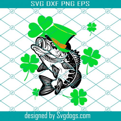 Fishing Patricks Day Svg, St. Patrick’s Day Svg, Fishing Svg, Lucky Svg