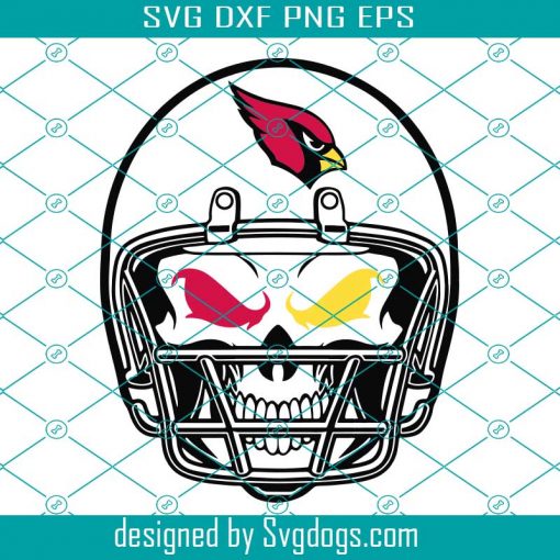 Arizona Cardinals Skull Helmet Svg, Sport Svg, Football Svg, Football Teams Svg, NFL Svg, Arizona Cardinals Svg