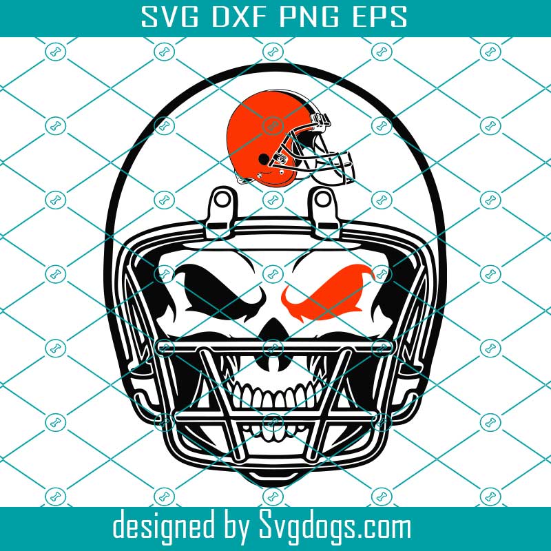 Skull fire Cleveland Browns svg eps dxf png file, digital download , I –  lasoniansvg