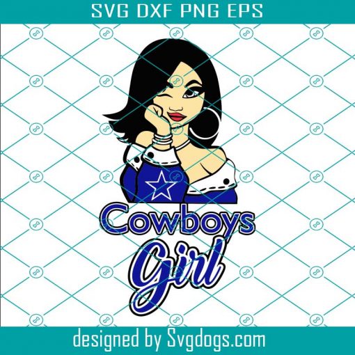 Dallas Cowboys Girl Svg, Cowboys Girl Svg, Afro Girl Svg, Afro Woman Svg