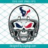 Houston Texans Skull Helmet Svg, Sport Svg, Football Svg, Football Teams Svg, NFL Svg, Houston Texans Svg, Texans Football Team Svg, Texans Svg