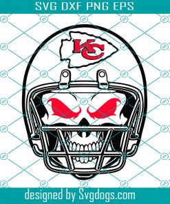 Kansas City Chiefs Skull Helmet Svg, Sport Svg, Football Svg, Football Teams Svg, NFL Svg, Kansas City Chiefs Svg, Chiefs Football Team, Chiefs Svg