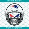 New England Patriots Skull Helmet Svg, Sport Svg, Football Svg, Football Teams Svg, NFL Svg, New England Patriots Svg, Patriots Football Team Svg, Patriots Svg