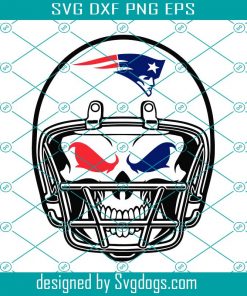 New England Patriots Skull Helmet Svg, Sport Svg, Football Svg, Football Teams Svg, NFL Svg, New England Patriots Svg