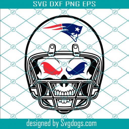 New England Patriots Skull Helmet Svg, Sport Svg, Football Svg, Football Teams Svg, NFL Svg, New England Patriots Svg