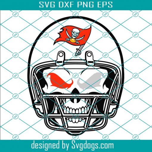 Tampa Bay Buccaneers Skull Helmet Svg, Sport Svg, Football Svg, Football Teams Svg, NFL Svg, Tampa Bay Svg, Buccaneers Football Team Svg