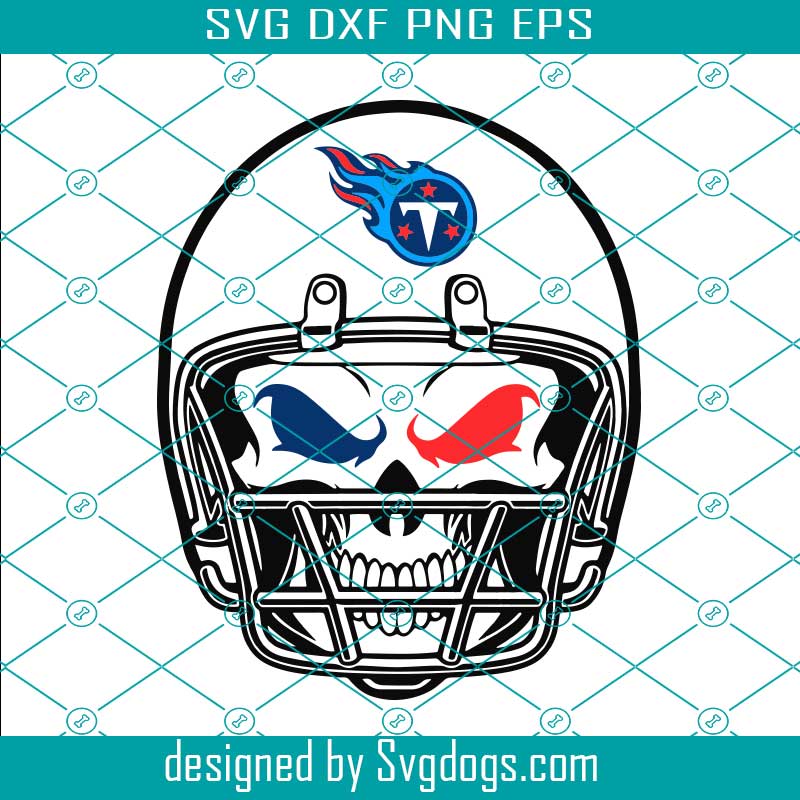 Titans Distressed Football Half Player SVG