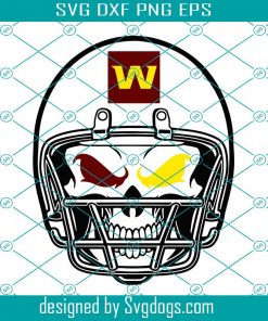 Washington Football Team Skull Helmet Svg, Sport Svg, Football Svg, Football Teams Svg, NFL Svg, Washington Svg