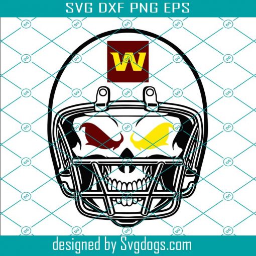 Washington Football Team Skull Helmet Svg, Sport Svg, Football Svg, Football Teams Svg, NFL Svg, Washington Svg