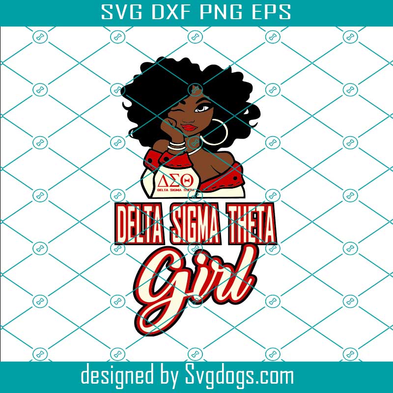 Delta Sigma Theta Girl Svg, Black Girl 1913 Svg, Delta Sigma Theta Svg