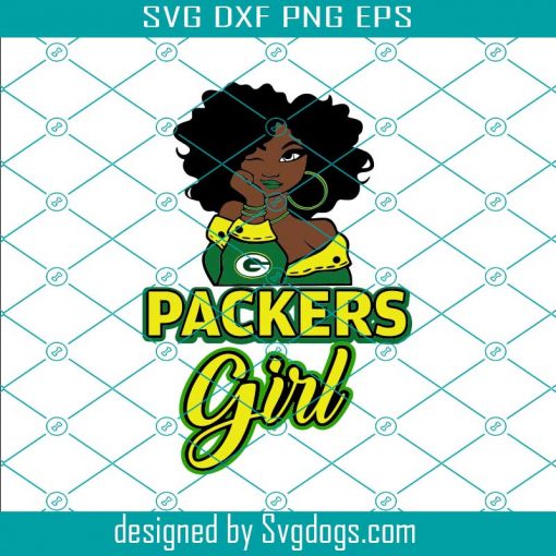 Green Bay Packer Girl Svg, Nfl Team Girl Svg, Football Team Svg