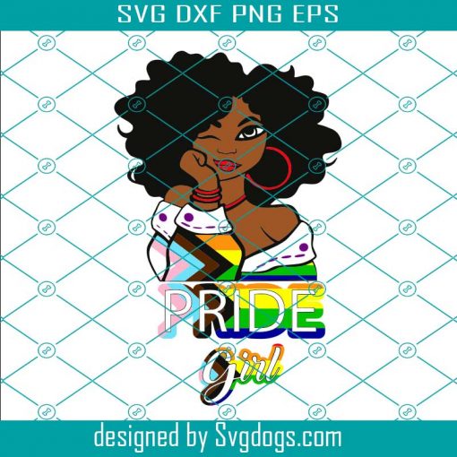 Modern Pride Girl Svg, Pride LGBT Girl Power Pin Up Art Modern Rosie The Riveter Svg, Trending Svg, LGBT Svg, LGBT Girl Svg