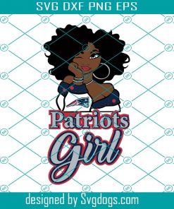 New England Patriot Girls Svg, NFL Team Girl Svg, Football Team Svg