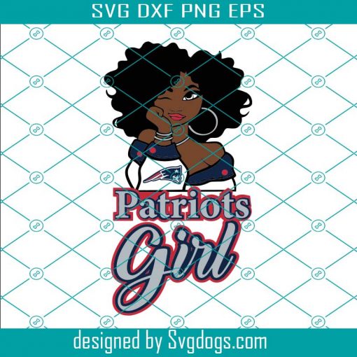 New England Patriot Girls Svg, NFL Team Girl Svg, Football Team Svg