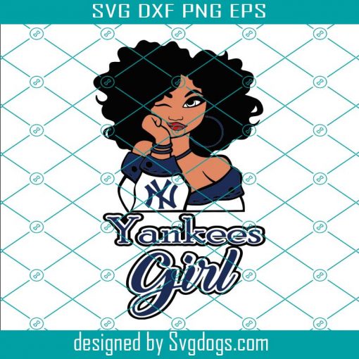 New York Yankees Girl Baseball Svg, Yankees Girl Svg, Baseball Svg